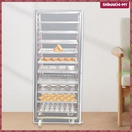 [ShiwakiedMY] Clear Bun Pan Rack Cover PVC Material Waterproof Shelf Protector for Kitchen and Baker