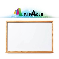 Whiteboard A4 /A3 With Wood Frame (Magnetic) /papan putih -1 pcs