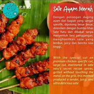 SATE RATU 2 PORSI FRESH VACCUUM FROZEN SATE AYAM VIRAL KHAS JOGJA