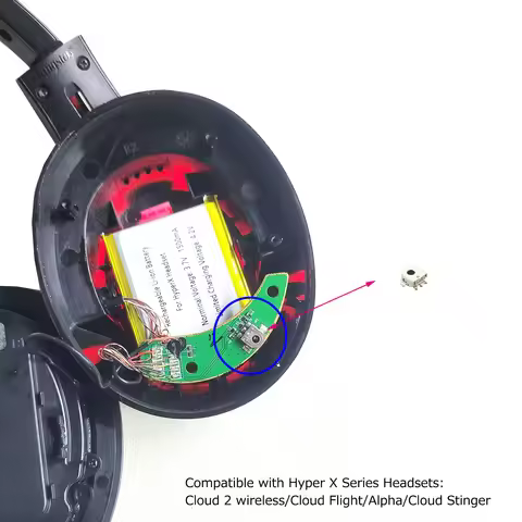 Replacement Volume Controller of HyperX Cloud 2 wireless/Cloud Flight/Aplha/Cloud Stinger Gaming Hea