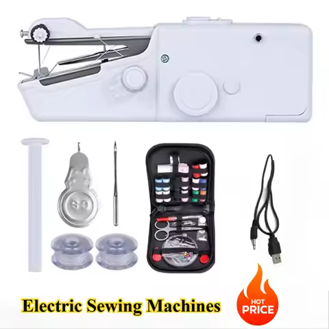 Portable Sewing Machine Home Travel Sewing Accessories Suitable for Needlework and Manual Work Mini