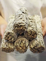 1套秘魯聖木白鼠尾草香薰棒，適用於家居清潔、線香、療癒和冥想-正能量提升