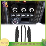 Interior Accessories for  BRZ  86 2016-2020 Carbon Fiber Center Console Multimedia Knob Frame Trim