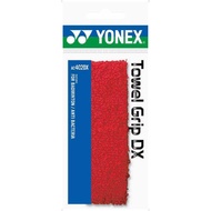 YONEX Towel Grip DX AC402DX - Badminton Racket Grip (Available in Lime, White, and Red)
