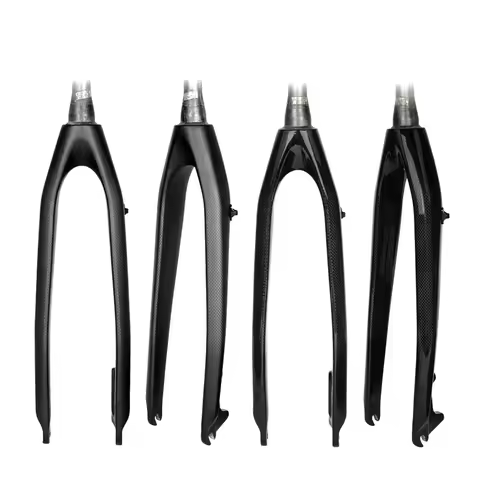 Ultra-light 3K Carbon Fiber Bicycle Fork MTB Mountain Bike Forks 26/27.5/29 inch Tapered Steerer 1-1