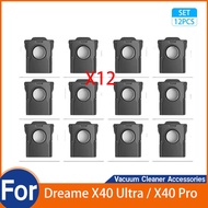 For Dreame X40 Ultra / X40 Pro Dust Bags Parts （12 PCS）
