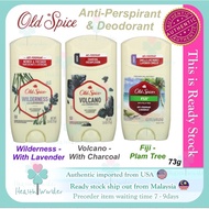 [Ready Stock]•73g• Old Spice Anti-Perspirant or Deodorant - Wilderness with Lavender / Volcano with Charcoal / Fiji