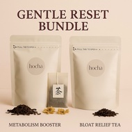 Hocha Gentle Reset Bundle – Metabolism Booster & Bloat Relief Tea | 10 teabags x2 | 21 Years Puer | 