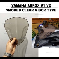 Yamaha Aerox 155 V1 V2 Visor smoked clear type Plug and play