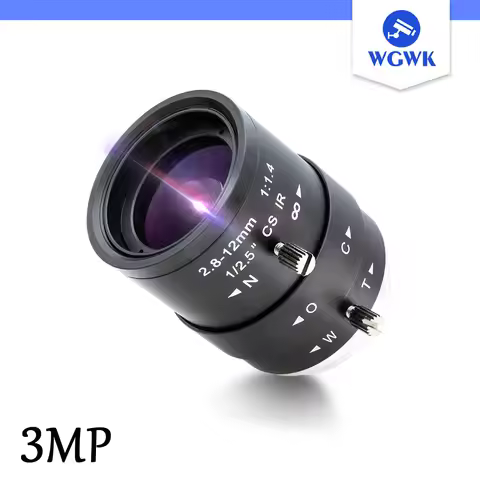 WGWK-C328-12A 3MP HD CCTV Camera Lens 2.8-12mm Varifocal Manual Zoom Focus For Industrial Security S