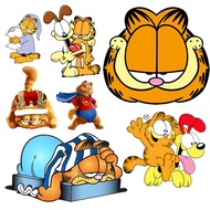 Garfield Cartoon Iron Yellow Cat Iron-On Stickers
