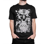 Studio Ghibli Movies Vintage T-shirt, Totoro Spirited Away Mononoke Miyazaki Tee  New Arrival Men T 