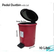 Pedal Dustbin with Lid / Lid Rubbish Bin / Step Dustbin / Round Trash Basket 10L or 20L