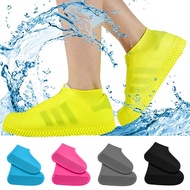Pair Reusable Silicone Shoes Protectors Waterproof Shoe Cover Slip-resistant Rubber Rain Boot Oversh