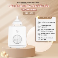 (FREESHIP ĐẾN 50k) Máy lắc bình sữa và giữ ấm sữa thông minh MB079 Moaz BéBé MB 079 NAM9