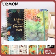 LIZMON 2026 Planner, Weekly and Monthly Agenda Calendar 2026, A5 Monthly Tabs Jan.2026 - Dec.2026 Co