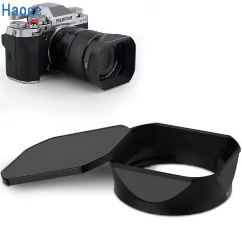 Haoge Metal Square Lens Hood for Fujifilm Fujinon Fuji XF16-50mm F2.8-4.8 R LM WR&XF33mm F1.4 R LM W