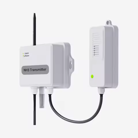 Smart Nh3 Ammonia Detector Sensor RS485 4~20mA LoRaWAN Wifi Ammonia Gas Detector for Poultry