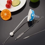 31cm Reusable Drinking Straw Cleaning Brush / Bendable Nylon Soft Hair Glass Tube Cleaner Brushes