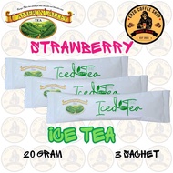 CAMERON VALLEY TEH AIS PERISA STRAWBERRY LOOSE PACK & TRIPLE SACHETS / STRAWBERRY ICE TEA INSTANT DR