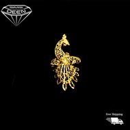 SMS DEEN Fancy Peacock Ring, ±3.7GM - Gold 916 Emas - Cincin Merak (Sz: 14 - 3.70GM)