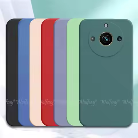 For Realme 11 Pro Plus Case Liquid Silicone Rubber Protector Phone Case For Realme 11 Pro Cover For 