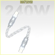 RUN Elegant Type C Braided Data Cord with Eight Cored Monocrystalline Copper Line