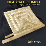 Jumbo Satay Fan Bamboo Woven Fan Hand Fan for outdoor Satay Grill