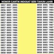 Nomor cantik Indosat Im3 Tahun Lahir 4g plus COD