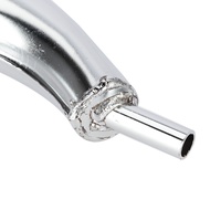 Chrome Color Exhaust Pipe Fits For 80cc 66cc 49cc Motorized Motor Bike Accessories
