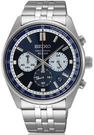 นาฬิกาข้อมือผู้ชาย SEIKO Conceptual &amp; Regular Quartz Chronograph รุ่น SSB425P1 หน้าปัดสีขาว SSB427P1 หน้าปัดสีน้ำเงิน ขนาดตัวเรือน 41.5 มม. ตัวเรือน สาย Stainless steelสีเงิน