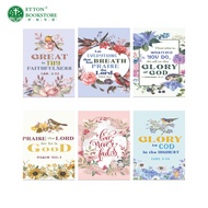 【6 Designs】A6 Flower Series Notebook with Bible Verse 花卉系列小笔记本 |Christian Gifts Stationery Spiritual