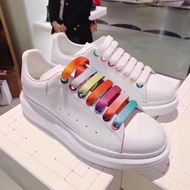 ALEXANDER MCQUEEN 2020最新款漸變彩虹小白鞋～情侶款💑 這款超靚 特別於鞋帶多彩繽紛！神仙配色！情侶款！Size：35～44碼，沒有半碼！  💯Authentic 💯正品