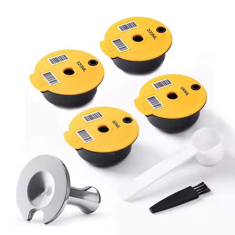 Bosch Reusable Coffee Capsule for Tassimo BOSCH Machine Refillable Filter Cup Pod Espresso Maker 60m