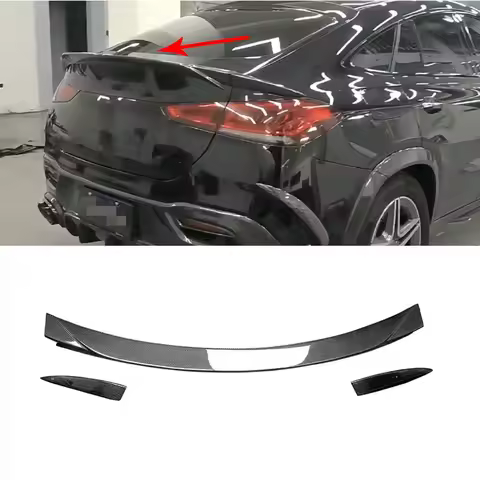 VACOMUL Carbon Fiber Rear Spoiler Tail Wings For Benz GLE Class C167 GLE350 GLE53 63 AMG Coupe 2020-