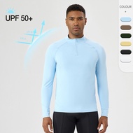 Men's UPF 50+ Sun Shirts 1/4 Zip Long Sleeve SPF UV Protection Lightweight Quick Dry Quarter Zip Gol