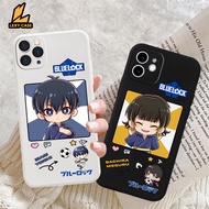 Case Blue Lock For Boys and Girls SM097 OPPO A5S A12 A15 A16 A16E A16K A17 A57 2022 A54 A55 A53 A3S A11K A31 A36 A52 A92 A94 A93 A37 F1S RENO 4 RENO 7 Casing HP Character Motif Picture Cute Anime Silicone Mobile Camera Pro Softcase Latest Oppo