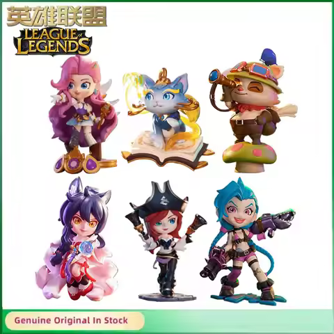 League of Legends Ahri Lulu Ashe Ezreal Seraphine Yuumi Zoe PVC Anime Action Figures Collectible Orn
