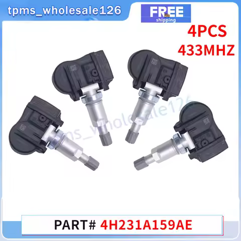 Set Of 4 Tire Pressure Monitor Sensor 4H231A159AE For Ford Galaxy Mondeo Jaguar XF Volvo C30 S40 V50
