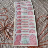 uang kuno sudirman 1 rupiah tahun 1968 ♧