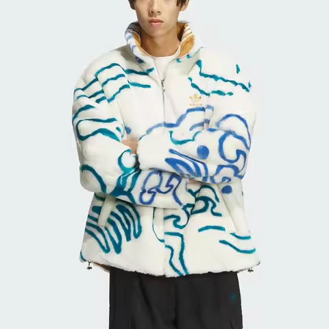 Adidas Authentic Three Leaves Men's Women's Personality Simple Double-Sided Wear Jacket IX4243