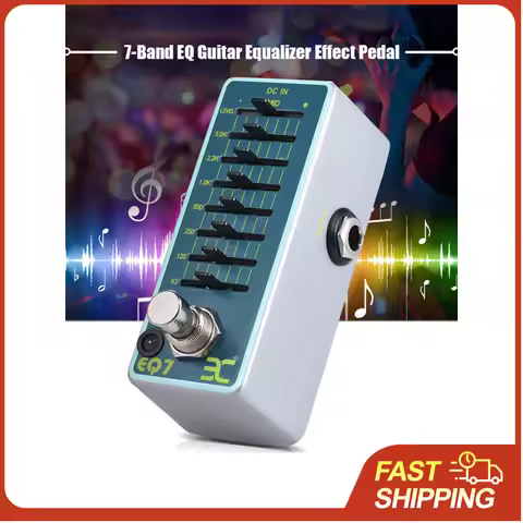 ENO EX EQ7 Guitar Equalizer Effect Pedal 7-Band EQ Full Metal Shell True Bypass
