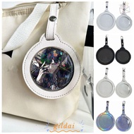 GILDAI Badge Display Bag, Round Multi-Color Badge Bag, Key Chain Bag Ornaments 58/75mm Badge Protect