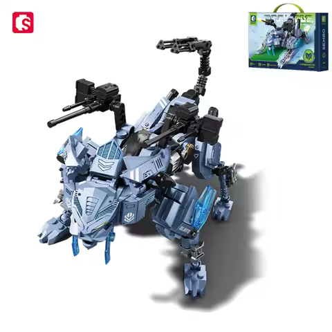 SEMBO BLOCK Animal Mechanica Series Building Block s MOC Animal-shaped Vehicle Transforming Mecha Bl