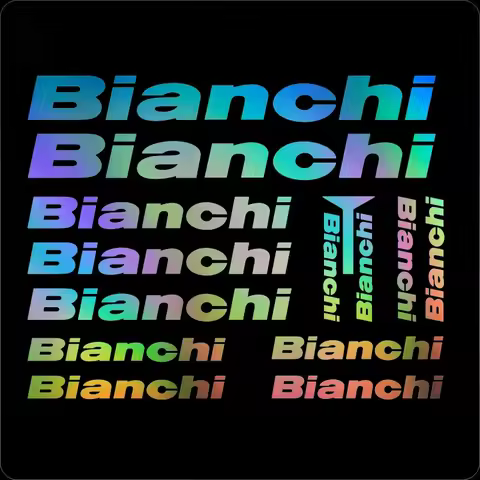 1SET Bianchi Style Bicycle Sticker, Waterproof Vinyl Decal for Bike Frame, Multiple Colors Available