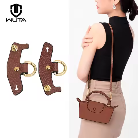 WUTA Bag Transformation Accessories for Longchamp mini Bag Straps Punch-free Genuine Leather Shoulde
