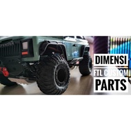 RC TOYS ROCK CRAWLER 4pcs MN WPL D90/D91/D99 MN45 FJ45 Wider Rims 5mm HEX