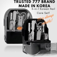 [777] TS-091C Family Nail Clipper Set – 1 Set Entry-Level Grooming Kit | Made in Korea | 3-in-1 Clip