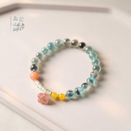 Ancient Method Oil Dripping Safe Joy Candy Heart Agate Bracelet Niche Girlfriends Mori Design Salt S