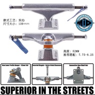 Original 2pcs INDEPDENT TRUCK skateboard truck independent 5.25 139MM inch double kick tail skateboa
